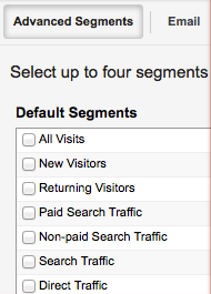 Google Analytics advanced segments